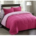 thumbnail image 1 of HIG Light Weight Down Alternative Comforter Set, King, Pink, Reversible, 1 of 9