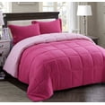 thumbnail image 1 of HIG Light Weight Down Alternative Comforter Set, Queen, Pink, Reversible, 1 of 8
