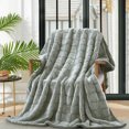 thumbnail image 1 of HIG Plush Fur Throw Blanket – Soft Cozy 100% Polyester, Warm Decorative Blanket for Sofa, Bed & Living Room, 50×70 Inch, 1 of 4