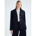 thumbnail image 1 of Free Assembly Women's and Women's Plus High Break Velvet Blazer, Sizes XS-4X, 1 of 6