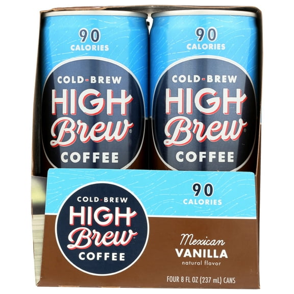 HIGH BREW COLD-BREW COFFEE, MEXICAN VANILLA, 4 EACH