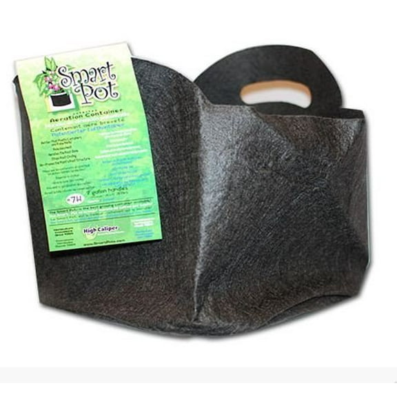 HIGH CALIPER GROWING 21007RT Smart Pot, 7-Gallon, Black