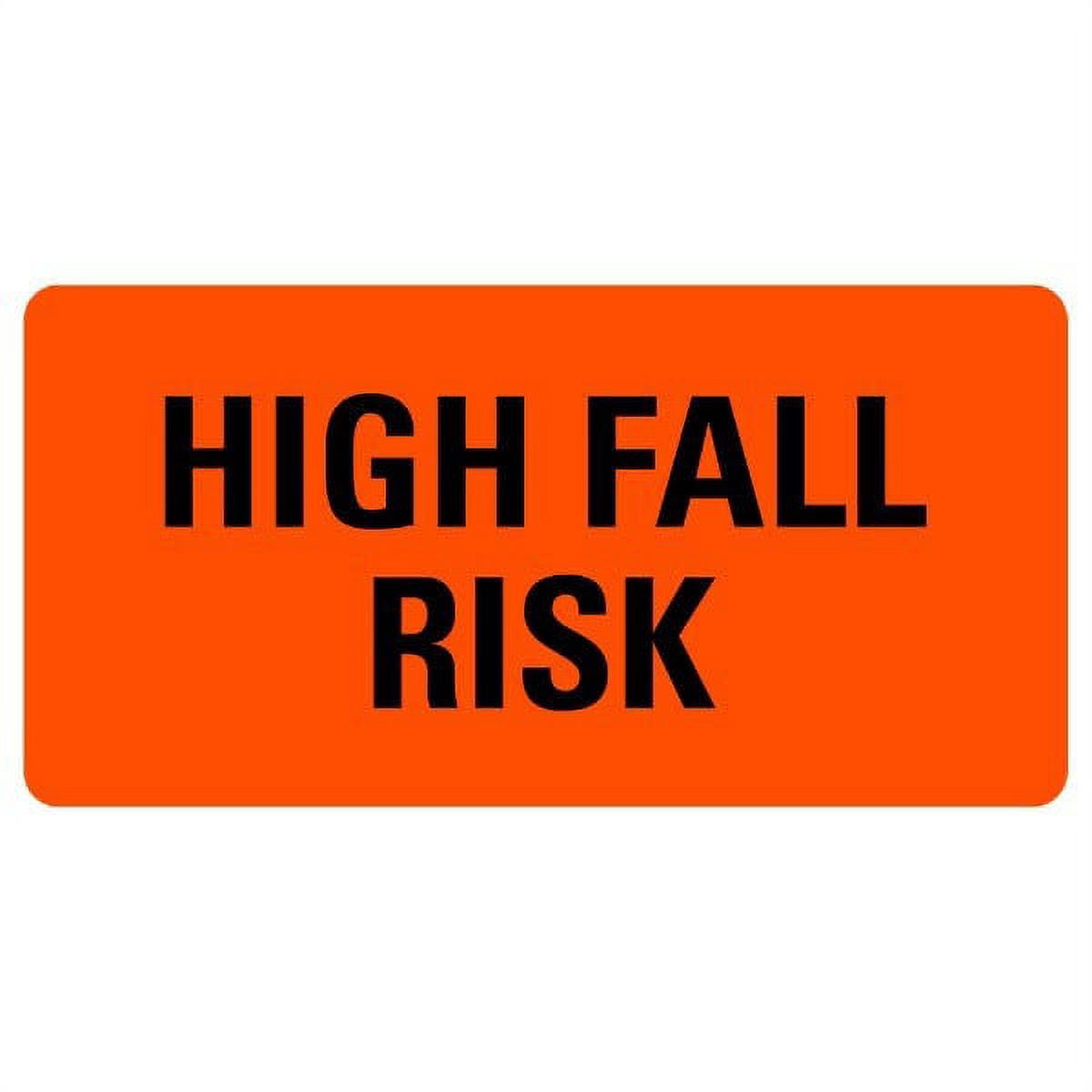 Medium Risk Fall Tag HIGH FALL RISK Labels - Walmart.com