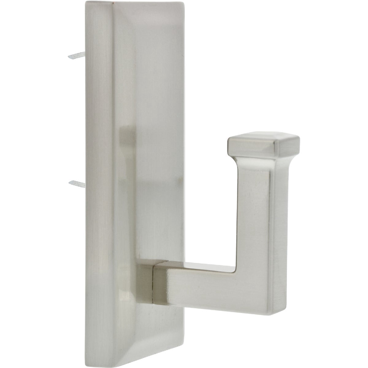HIGH & MIGHTY Hillman Fasteners 515806 Large Decorative Hook, Satin Nickel, Holds 25-Lbs. - Quantity 4