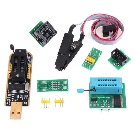 HIGH QUALITY usb programmer CH341A + SOIC8 clip + 1.8V adapter SOIC8 + Q2S1 W0H2