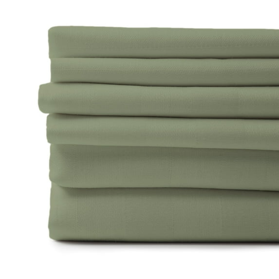 HIGH THREAD COUNT 6 PIECE BED SHEET SET BAMBOO FEEL 4 PILLOWCASES DEEP POCKET SHEETS