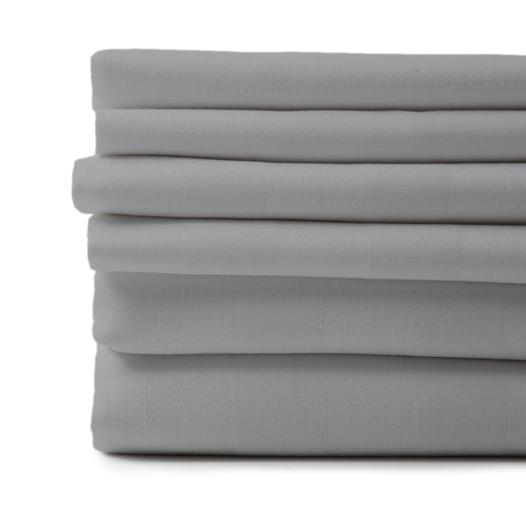 HIGH THREAD COUNT 6 PIECE BED SHEET SET BAMBOO FEEL 4 PILLOWCASES DEEP POCKET SHEETS
