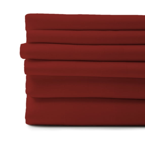 6-Piece 4 Pillowcases Deep Pocket Bed Sheet Set Bamboo Feel Set