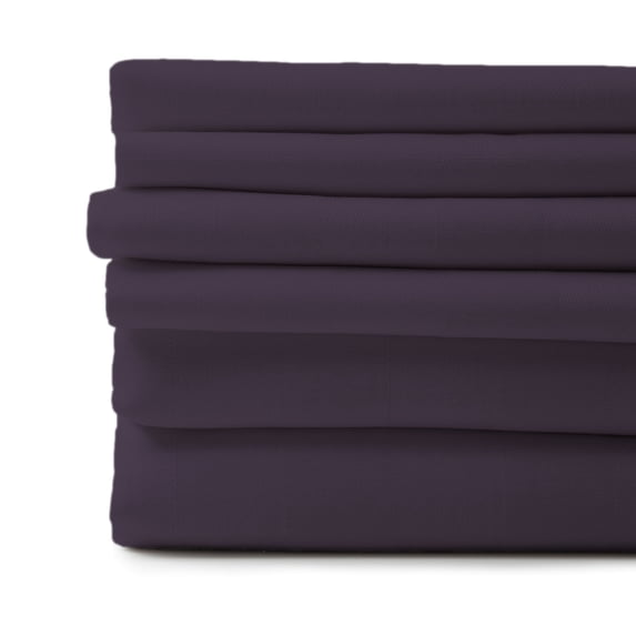 HIGH THREAD COUNT 6 PIECE BED SHEET SET BAMBOO FEEL 4 PILLOWCASES DEEP POCKET SHEETS