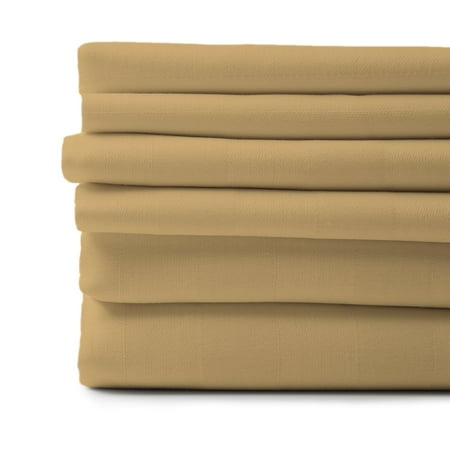 HIGH THREAD COUNT 6 PIECE BED SHEET SET BAMBOO FEEL 4 PILLOWCASES DEEP POCKET SHEETS