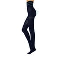 thumbnail image 1 of HIGH WAIST PANTYHOSE | OPAQUE SHAPING TIGHTS | WINTER PANTYHOSE | 80 DEN | BLACK | S, M, L, XL | ITALIAN HOSIERY | (XXL, Blue), 1 of 5