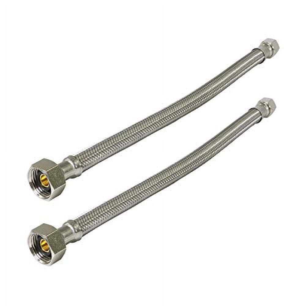 Highcraft Faucet Hose Connector 20" Length, 1/2" IPS X 3/8" Comp