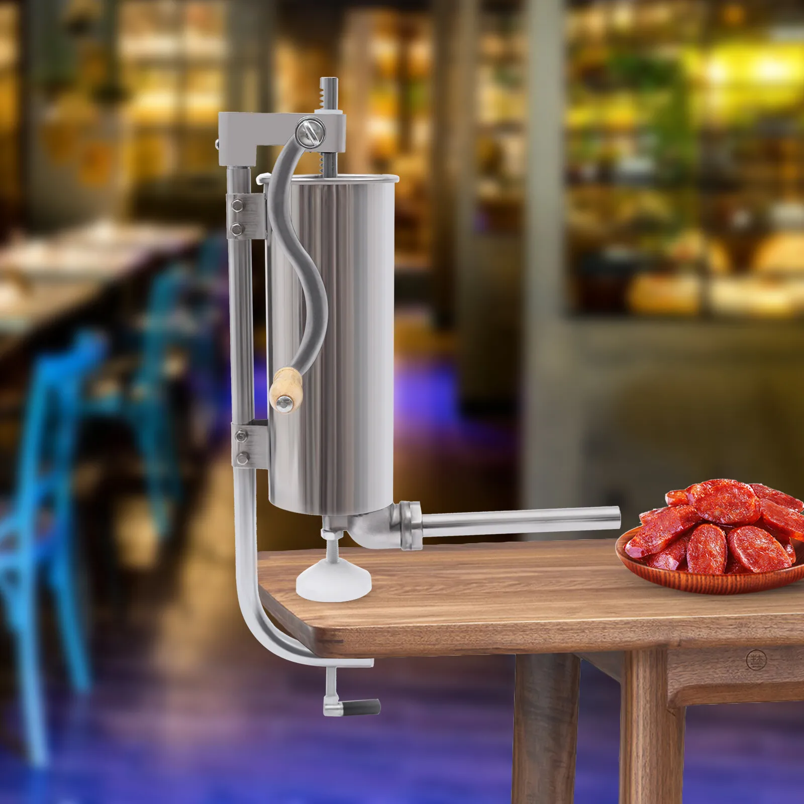 HIGHEND 3L 7LBS Sausage Stuffer Stainless Steel Vertical Meat Maker highend-3l-7lbs-sausage-stuffer-stainless-steel-vertical-meat-maker