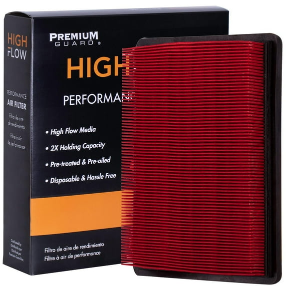 HIGHFLOW High Performance, Pre-Oiled Disposable Engine Air Filter PA4880X | Fits 2004-2006 Chevrolet Malibu, 2006-2009 Uplander, 2002-2005 Buick Rendezvous, 2001-2005 Pontiac Aztek