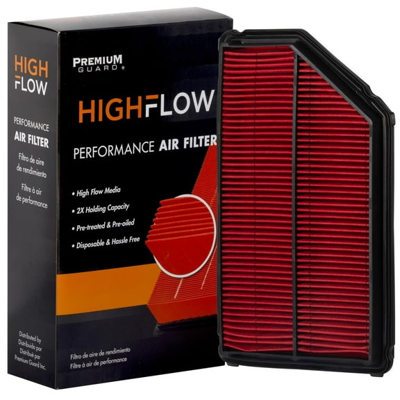 HIGHFLOW High Performance, Pre-Oiled Disposable Engine Air Filter PA5403X | Fits 2003-2008 Honda Pilot, 2001-2006 Acura MDX