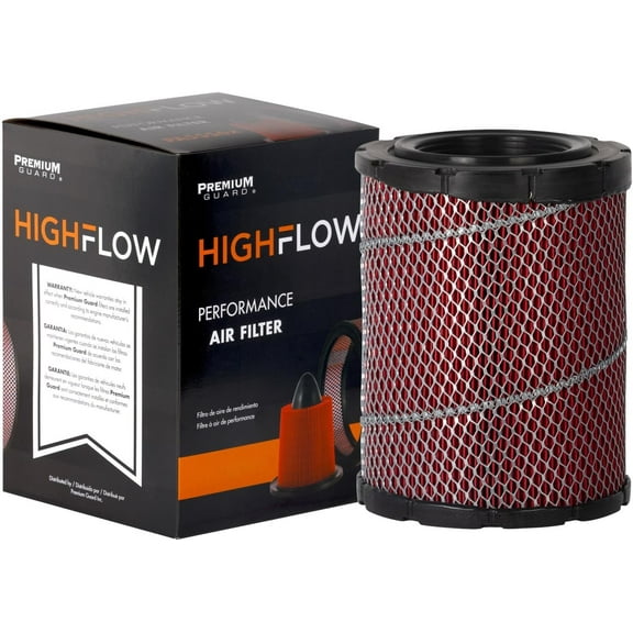 HIGHFLOW High Performance, Pre-Oiled Disposable Engine Air Filter PA5433X | Fits 2002-2009 Chevrolet Trailblazer, 2002-2009 GMC Envoy, 2002-2006 Chevrolet Trailblazer EXT