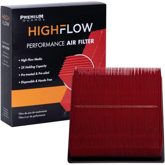 HIGHFLOW High Performance, Pre-Oiled Disposable Engine Air Filter PA6116X | Fits 2011-2025 Dodge Durango, 2024-2025 Toyota Tacoma, 2025 4Runner, 2011-2021 Jeep Grand Cherokee