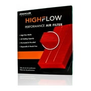 HIGHFLOW PA99078X, High Performance, Disposable Engine Air Filter | Fits 2014-20 Mitsubishi Outlander, 2013-20 Outlander Sport, 2014-17 Lancer, 2013-20 RVR, 2007-09 Grandis