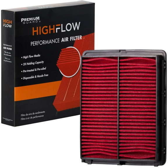HIGHFLOW High Performance, Pre-Oiled Disposable Engine Air Filter PA99096X | Fits 2015-2019 Hyundai Sonata, 2016-2020 Kia Optima