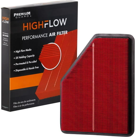 HIGHFLOW High Performance, Pre-Oiled Disposable Engine Air Filter PA99180X | Fits 2016-2019 Chevrolet Volt