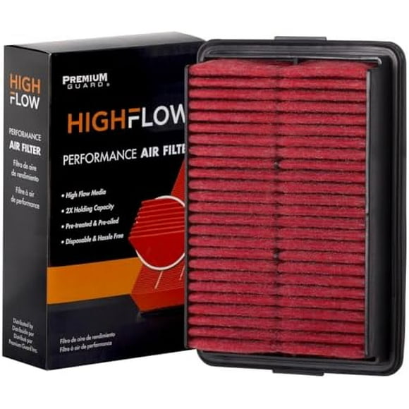 HIGHFLOW High Performance, Pre-Oiled Disposable Engine Air Filter PA99194X | Fits 2019-2024 Kia Forte, 2020-2025 Soul, 2020-2024 Forte5, 2017-2020 Hyundai Elantra, 2018-2023 Kona