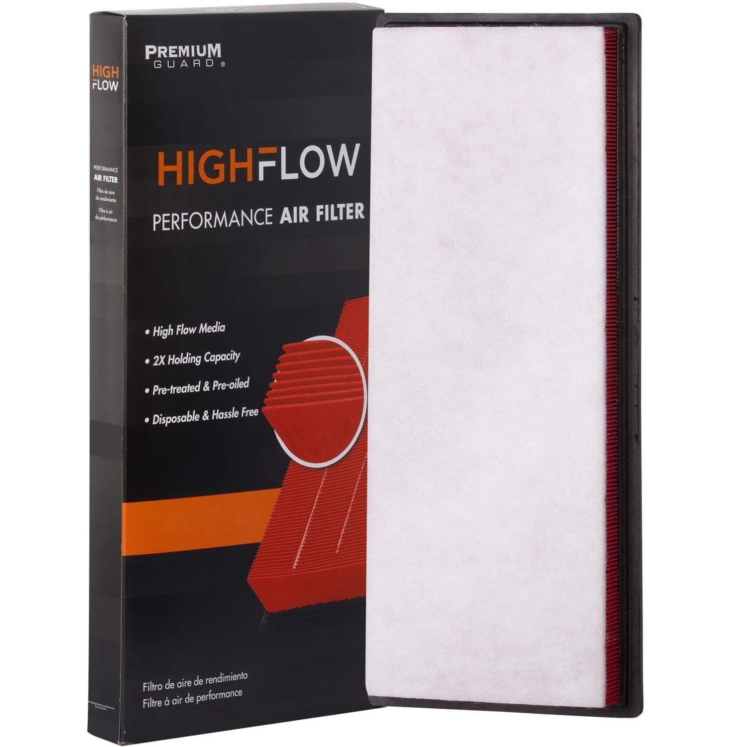 HIGHFLOW High Performance, Pre-Oiled Disposable Engine Air Filter PA99479X | Fits 2018-2025 Chevrolet Express 2500, 2021-2025 Express 3500, 2021-2025 GMC Savana 3500, 2018-2025 Savana 2500