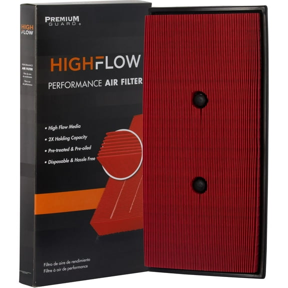 HIGHFLOW High Performance, Pre-Oiled Disposable Engine Air Filter PA9950X | Fits 2012-2016 Mercedes-Benz E350, 2016-2019 GLE350, 2012-2015 ML350, 2013-2015 GLK350, 2013-2014 C300