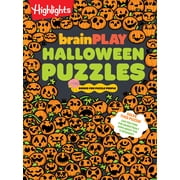 BrainPLAY Halloween Puzzles A Challenging Halloween Activity Book for Kids Ages 7 and up with over 200 Puzzles, Logic Games, Mazes and Hidden Pictures Puzzles for Spook-Tacular Fun Paperback