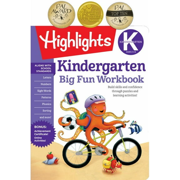 Kindergarten Big Fun Workbook: Kindergarten Workbook with Learning Activities for School Prep and Readiness, Kindergarten Activity Book for Ages 5-6 (Paperback)