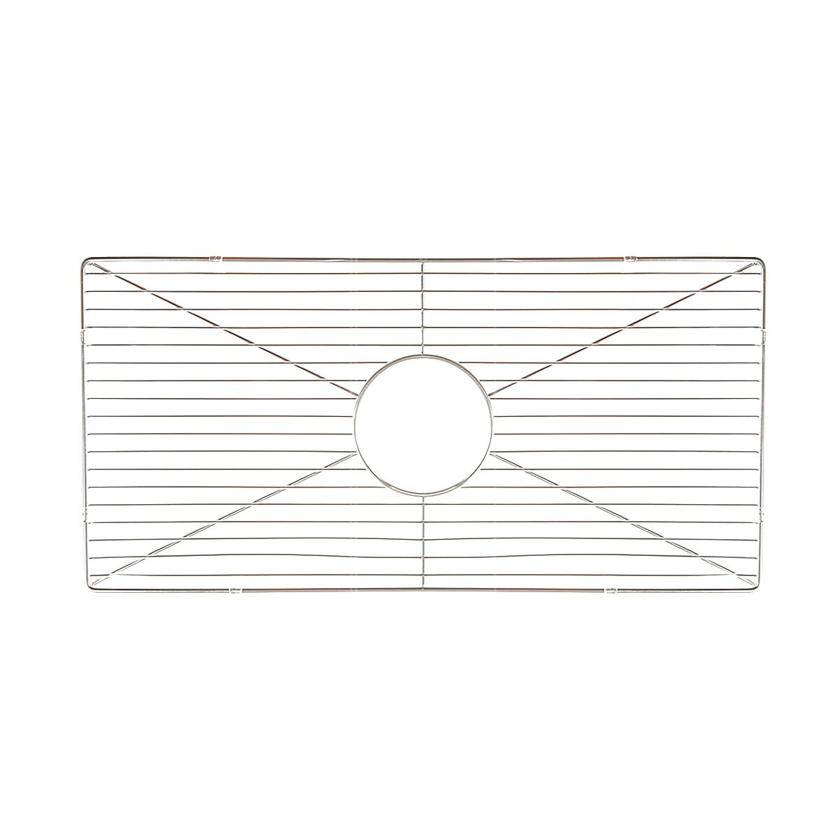 Silver Stainless Steel Bottom Grid for Farmhouse Sinks