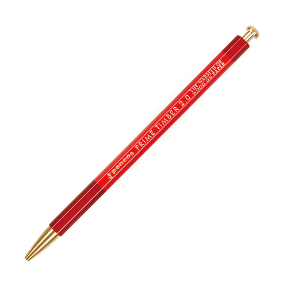 HIGHTIDE Penco Brass Prime Timber Pencil: v2.0 (Red)