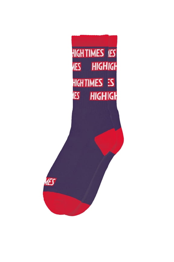HIGHTIMES Magazine Officially Licensed Socks, Funny Novelty Crew Socks, Fun Unique Patterns And Designs
