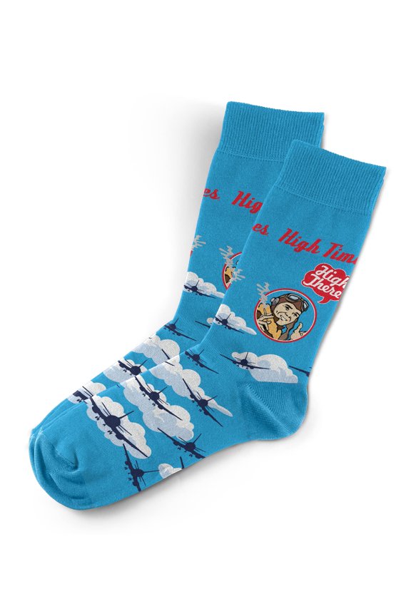 HIGHTIMES Magazine Officially Licensed Socks, Funny Novelty Crew Socks, Fun Unique Patterns And Designs