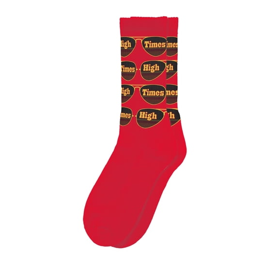 HIGHTIMES Magazine Officially Licensed Socks, Funny Novelty Crew Socks, Fun Unique Patterns And Designs