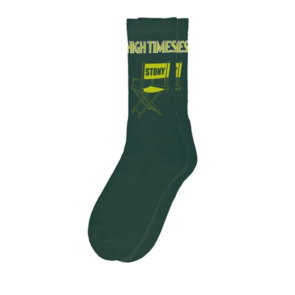 HIGHTIMES Magazine Officially Licensed Socks, Funny Novelty Crew Socks, Fun Unique Patterns And Designs