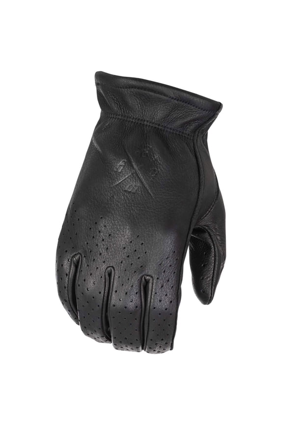 Louie Perforated Gloves (XXXX-Large, Black)