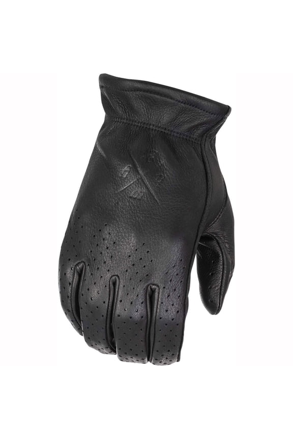 Louie Perforated Gloves (X-Small, Black)