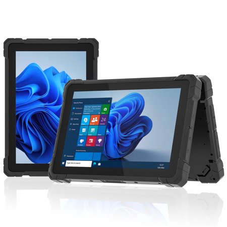 HIGOLEPC Rugged Windows Tablet 10.1 inch Intel N4120 Windows 11 Pro Rugged Tablet 4G LTE GPS 8GB RAM/128GB ROM 16000mAh/3.7V Battery FHD HDMI WiFi 5 BT 4.2 Enterprise Mobile Field Work Tablet PC