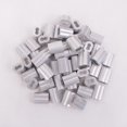 thumbnail image 1 of HIGOOD Aluminum Crimping Loop Sleeve for 5/32" Diameter Wire Rope and Cable (5/32" 50PCS), 1 of 7
