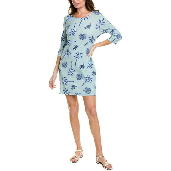 HIHO womens  3/4-Sleeve Mini Dress, xs, Blue