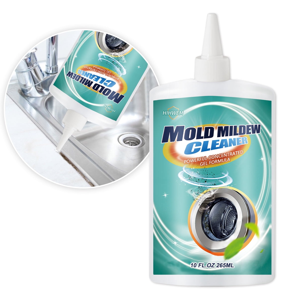 HIHWEM Mold Remover Gel for Washer, Bathtub, Bathroom Cleaning & Mildew ...
