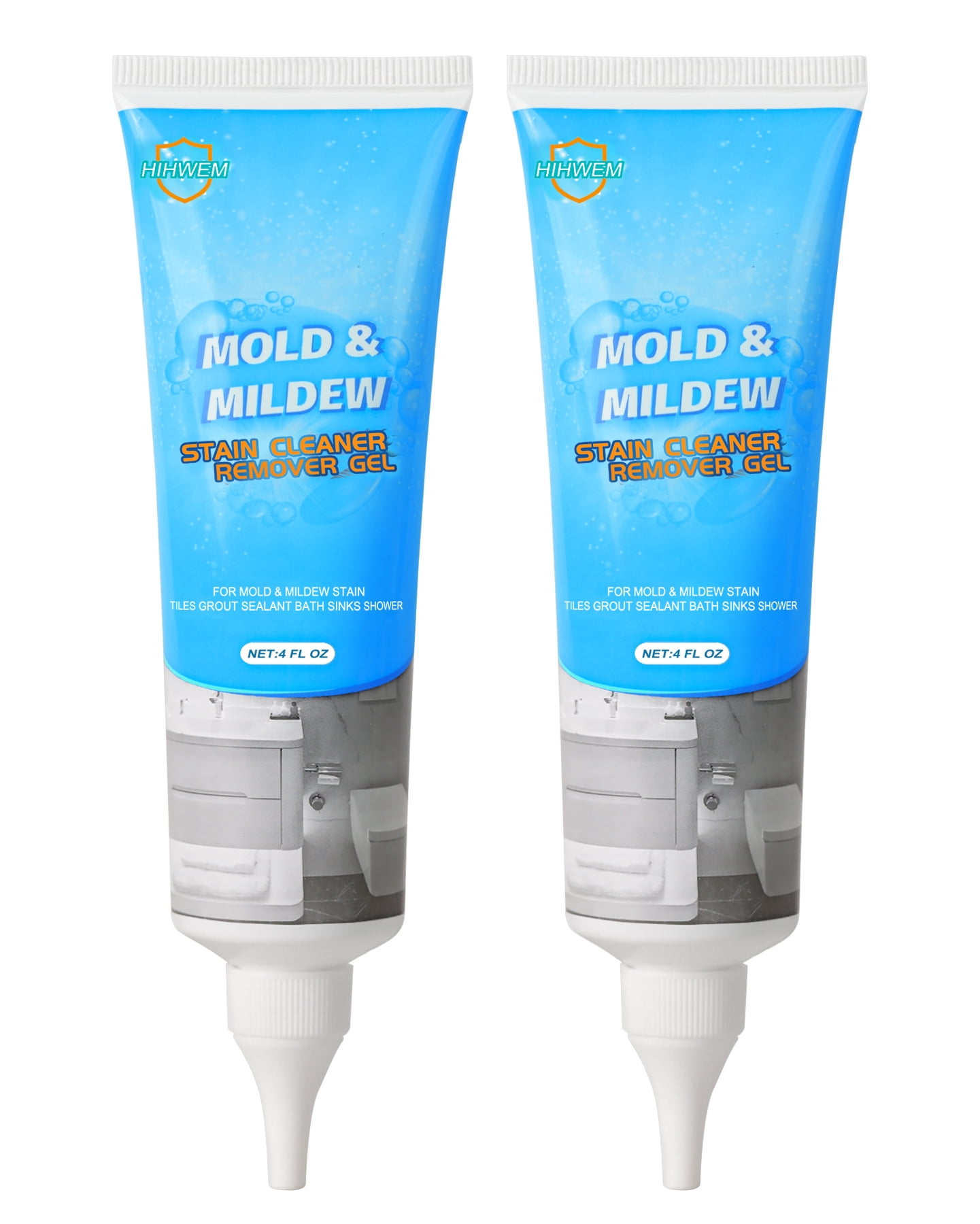 HIHWEM Mold Remover Gel, Household Mold Mildew Cleaner for Washing