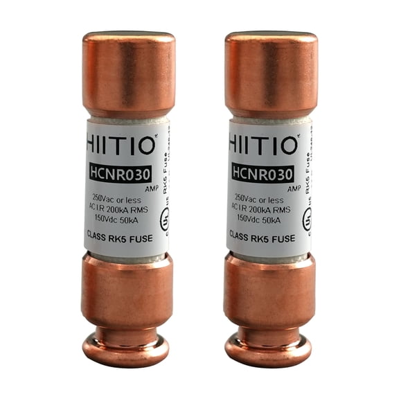 HIITIO RK5 30A Time-Delay Fuse, UL Listed, 250VAC/150VDC, Dual-Element, 2-Pack