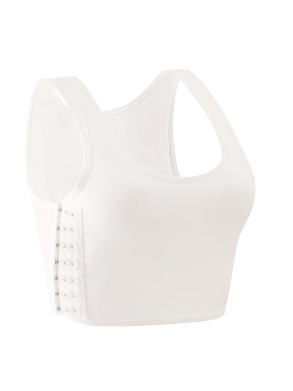 Minimizer Bra Compression Tank Top for Women Seamless Lightweight Breathable Chest Binder Flattening Full Coverage Everyday Support