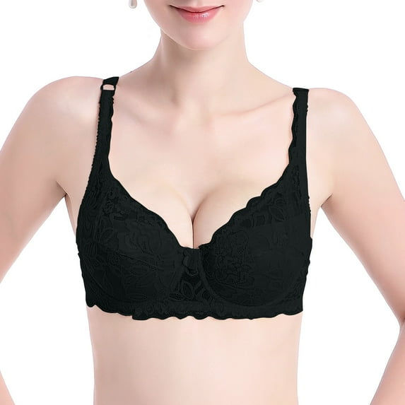 HIJDVDY Underwire Push Up Bra for Women Full Coverage Breathable Comfortable Supportive Everyday Wear