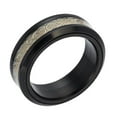 thumbnail image 1 of HIJONES 8mm Roatatble Dragon Rings for Men Women Stainless Steel Statement Carbon Fiber Ring Band Hip Hop Finger Jewelry Luminous Gold Size 12, 1 of 5
