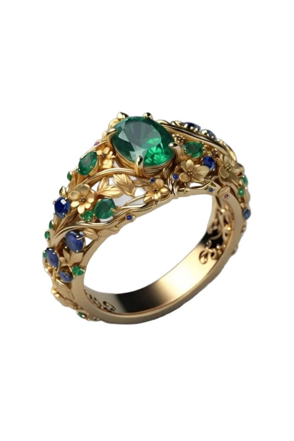 Gold Plated Rings Stainless Steel Jewelry Gold Size 9