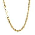 thumbnail image 1 of HIJONES Gold Rope Chain Necklace for Men Women Stainless Steel Twist Rope Chain Solid Jewelry Hip Hop Rock Chain 2.4MM 20 Inch Golden, 1 of 6