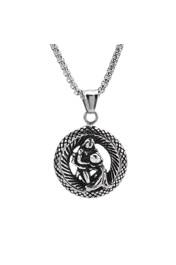 Hollow 12 Constellation Horoscope Pendant for Women Men Necklace Stainless Steel Birth Star Sign Personalized Pendant Chain Aquarius