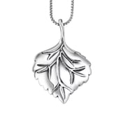 HIJONES Leaves Pendant Necklace for Men Women Stainless Steel Chain Jewelry Gold